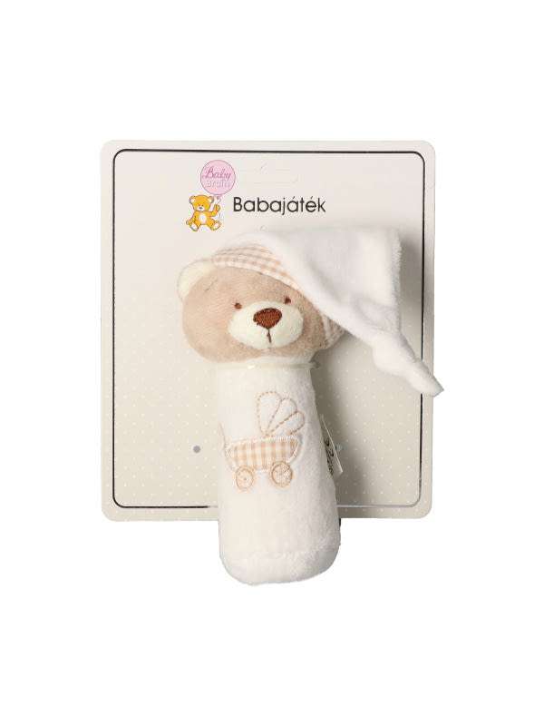 Babybruin marokfigura sapkás plüss maci - 1 db