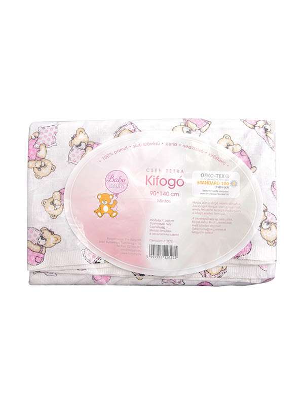 Babybruin tetra kifogó 90*140 cm mintás - 1 db