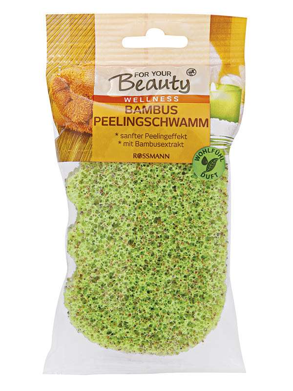 For Your Beauty bambusz peeling szivacs - 1 db