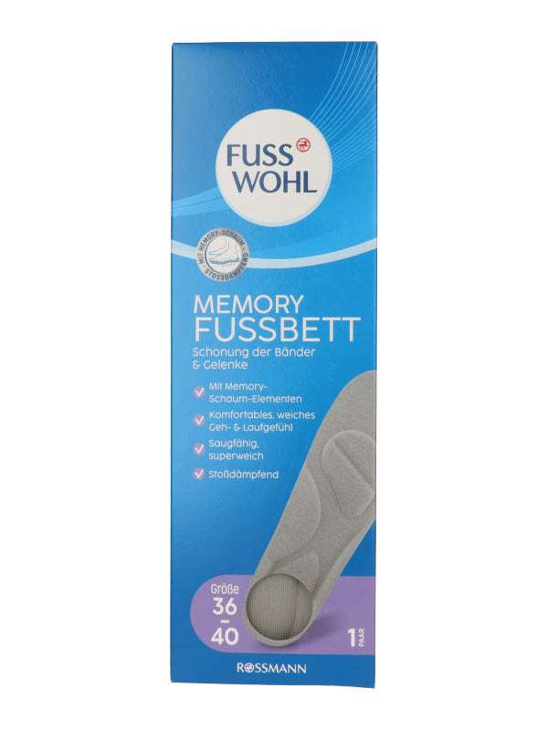 Fuss Wohl Memory talpbetéte 36-40, 1 pár - 1 db