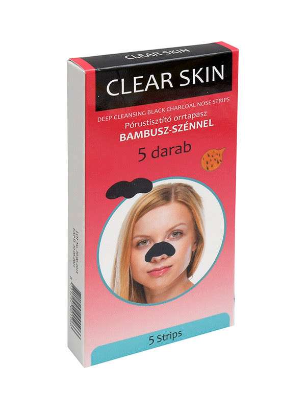 Clear Skin pórustisztító bambusz szenes orrtisztító - 5 db
