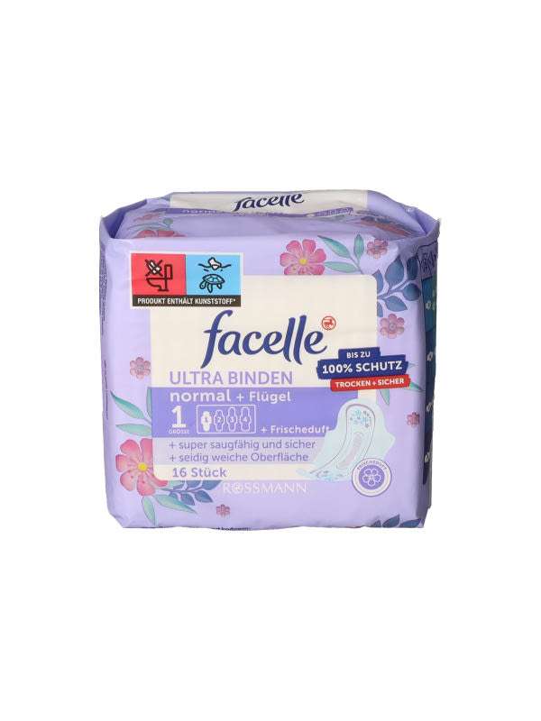 Facelle Ultra szárnyas betét, normál - 16 db