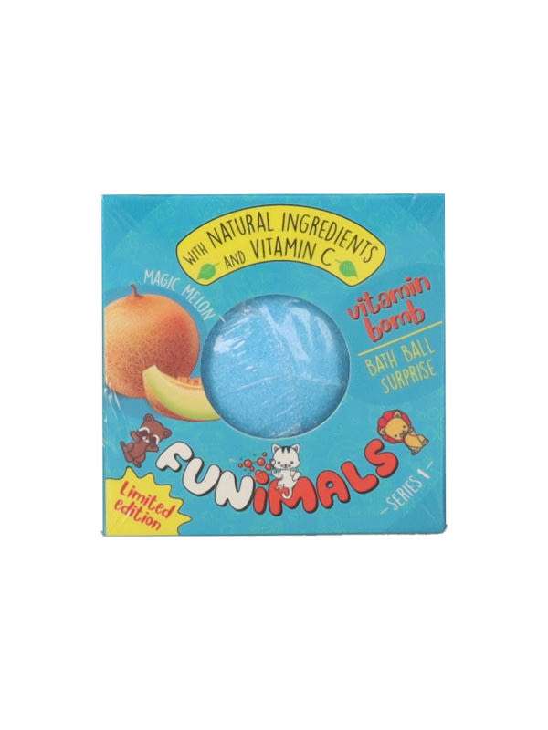 Funimals fürdőgolyó meglepetéssel,sárgadinnyés - 100 g