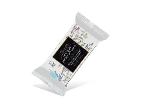 Helia-D Hidratáló arctisztító kendő - 10 lap