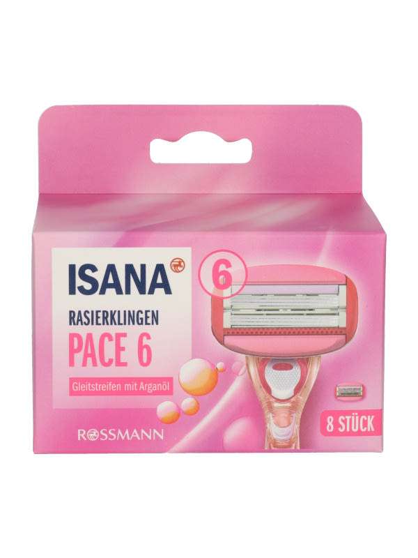 Isana Pace női borotva 6 pengés - 8 db