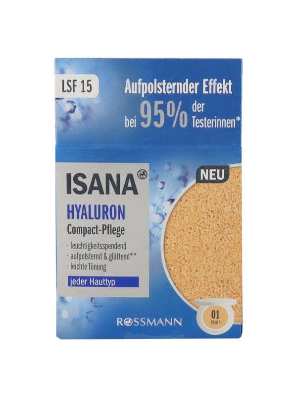 Isana Hylarulon Compact ápoló krém, világos árnyalat - 15 g