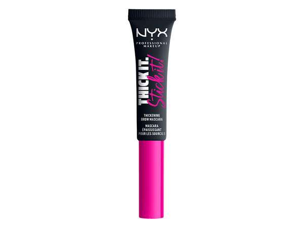 NYX Professional Makeup Thick It. Stick It! Brow Gel szemöldökformázó spirál, Black - 1 db