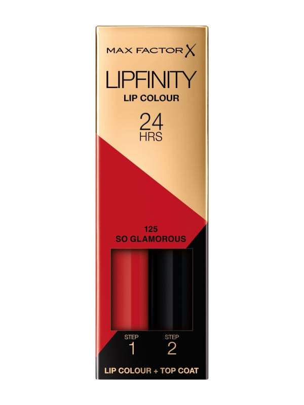 Max Factor Lipfinity kétlépcsős tartós ajakrúzs /125 so glamorous - 1 db