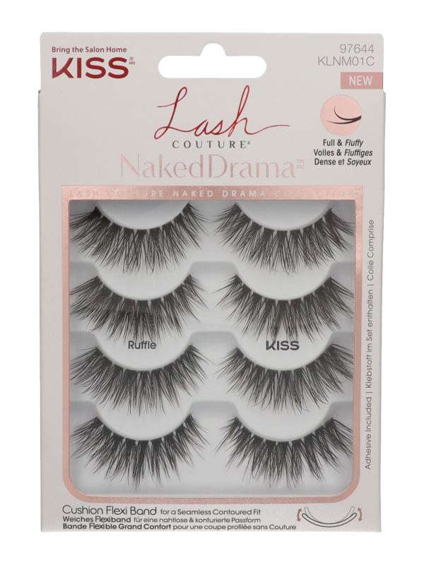 Kiss Lash Couture Naked Drama műszempilla multipack - 1 db