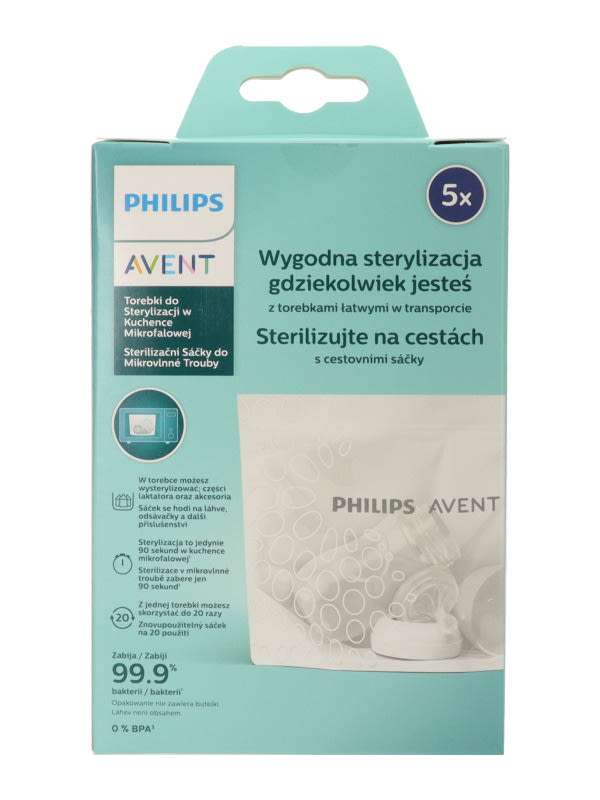 Philips Avent mikrohullámú sterilizáló tasak - 5 db