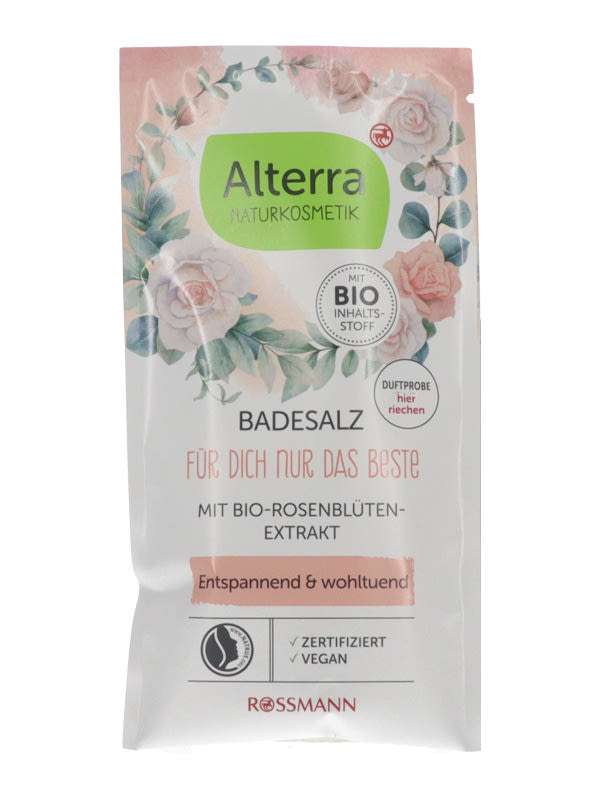 Alterra fürdősó rózsa - 60g