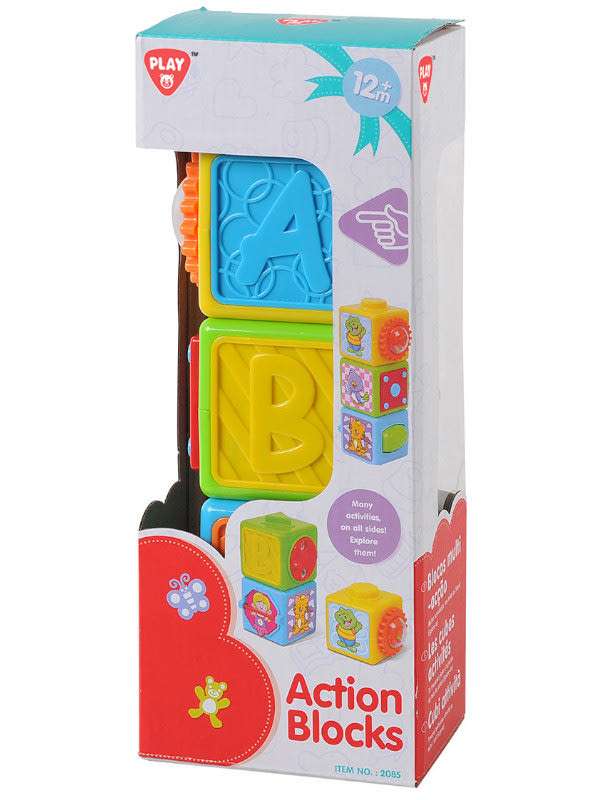 Playgo aktív kockák bébijáték - 1 db