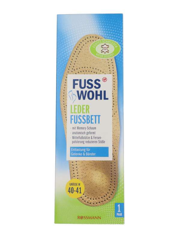 Fuss Wohl bőr talpbetét M 40/41 - 1 db