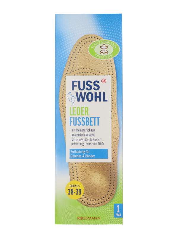 Fuss Wohl bőr talpbetét S 38/39 - 1 db