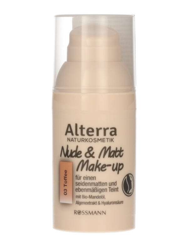 Alterra Nude & Matt alapozó /03 toffee - 1 db