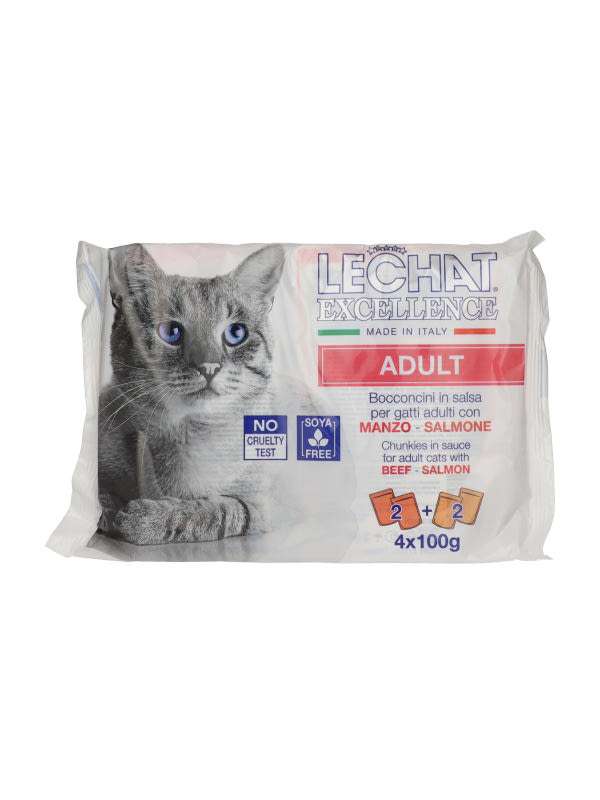Lechat Excellence alutál macskákank lazaccal és marhával - 400 g