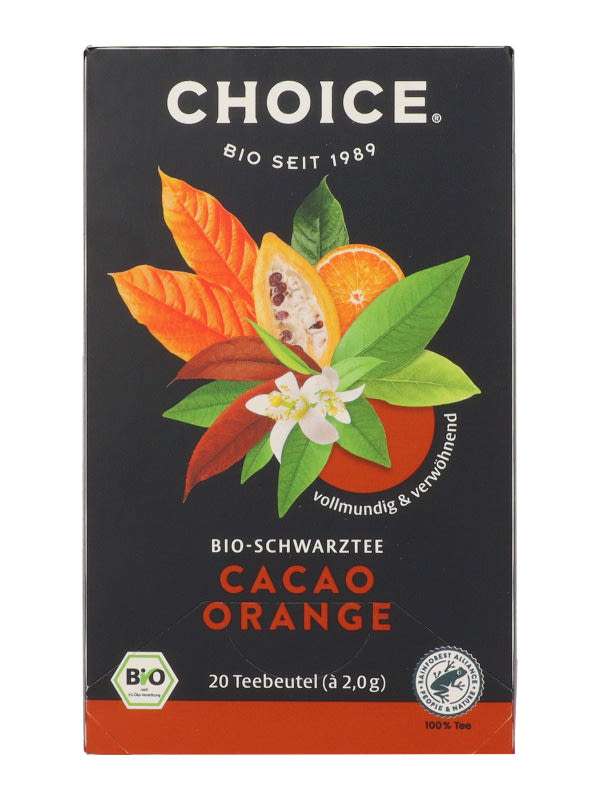 Choice fekete tea kakaó és narancs ízesítéssel - 40 g