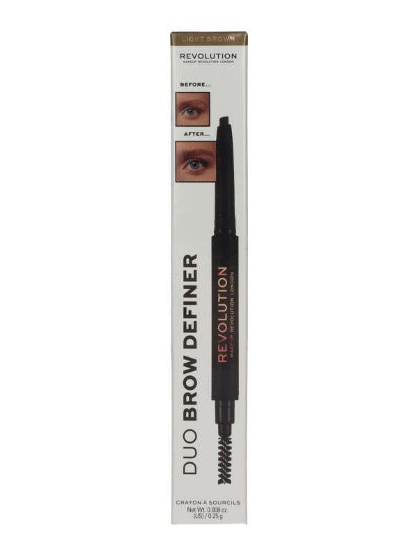 Revolution Brow Definer duo szemöldökceruza /világos barna - 1 db