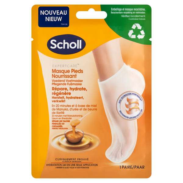 Scholl lábápoló maszk /manuka-méz 1 pár - 1 db