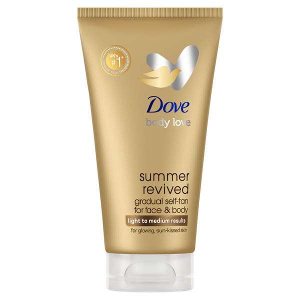 Dove Summer Revived önbarnító krém a világos-közepes árnyalatú bőrért - 75 ml