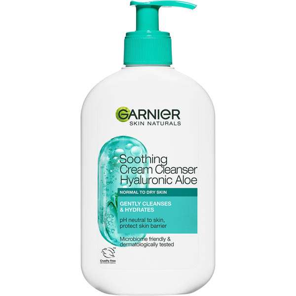 Garnier Skin Naturals bőrnyugtató tisztító krém hialuronsavval és aloeval - 250 ml