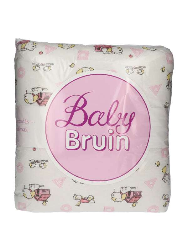 Babybruin pamut bélelt takaró kutyás mintával /lány - 1 db