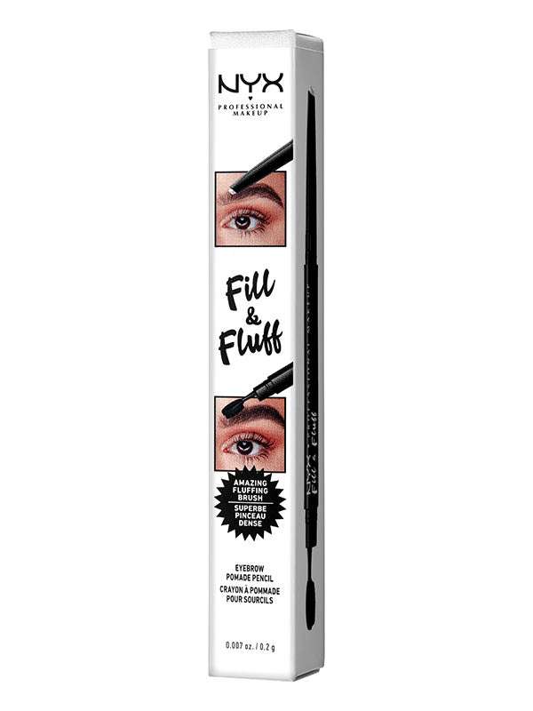 NYX Professional Makeup Fill & Fluff Eyebrow Pomade Pencil szemöldök ceruza /Fluff Clear - 1 db