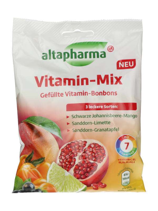 Altapharma töltött cukorka vitaminnal - 100 g