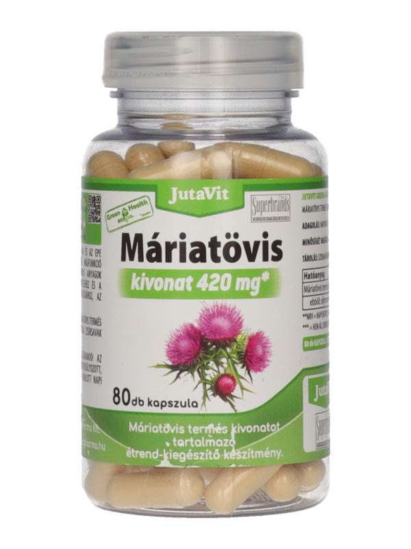 JutaVit Green&Healt Silymarin máj kapszula - 80 db