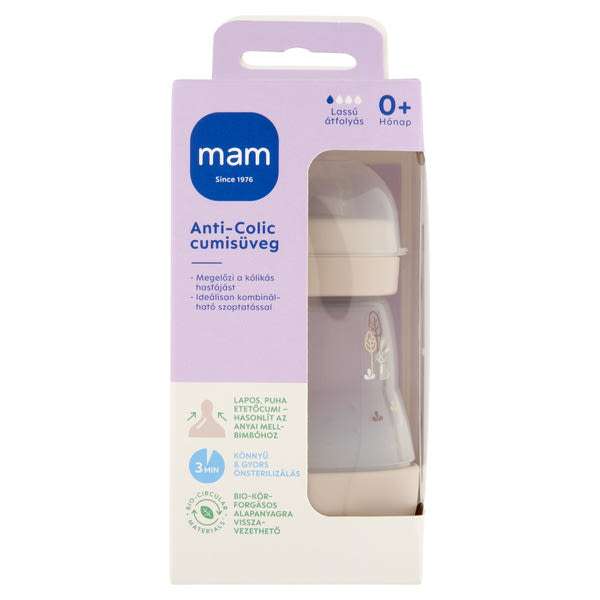 MAM Anti-Colic cumisüveg újszülött kortól 160 ml - 1 db