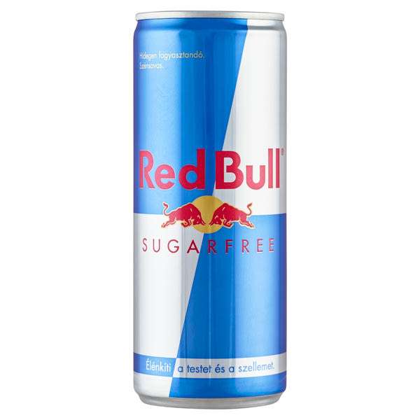 Red Bull Sugarfree magas koffeintartalmú szénsavas energiaital édesítőszerekkel - 250 ml
