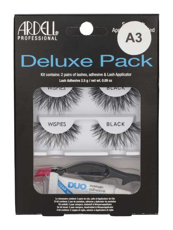 Ardell Deluxe Pack Wispies soros műszempilla szett /Black - 1 db