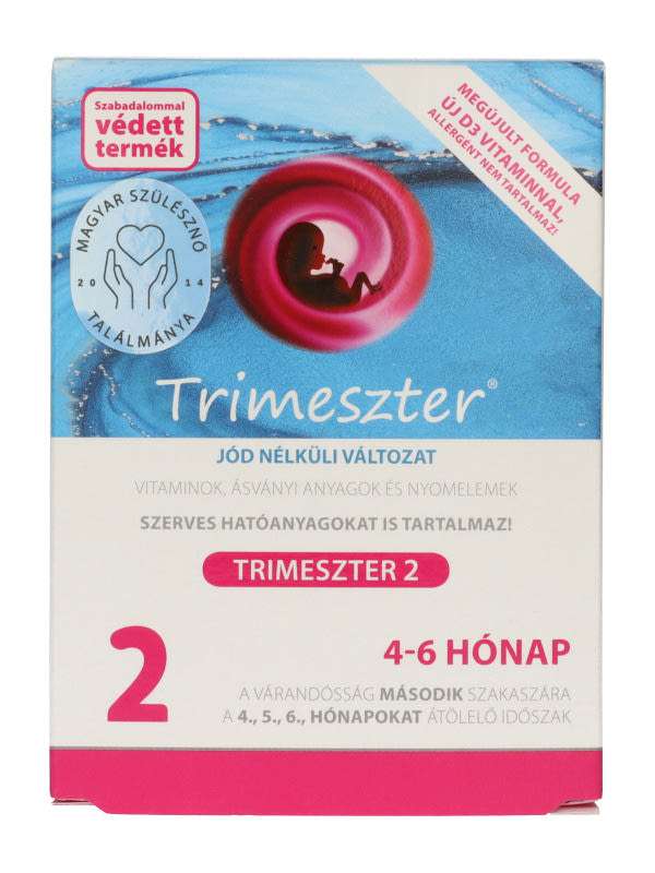 Trimeszter 1 várandós vitamin jód nélkül 4-6 hónap - 60 db