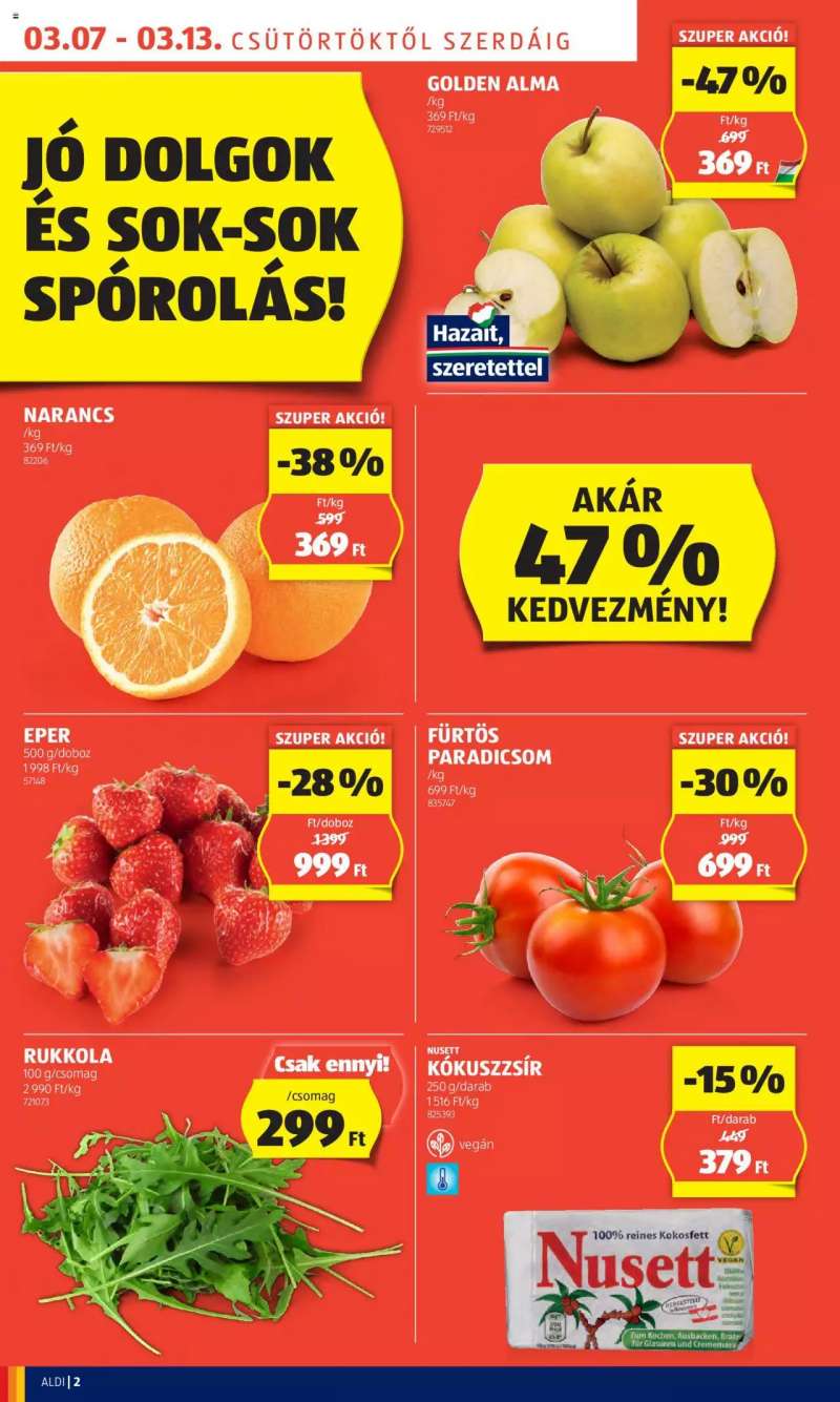 Aldi Akciós Újság Aldi 2 oldal