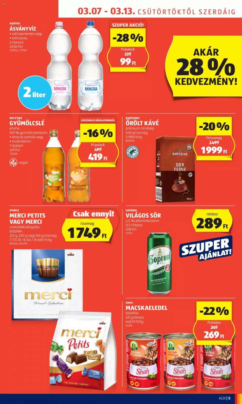 Aldi Akciós Újság Aldi 5 oldal