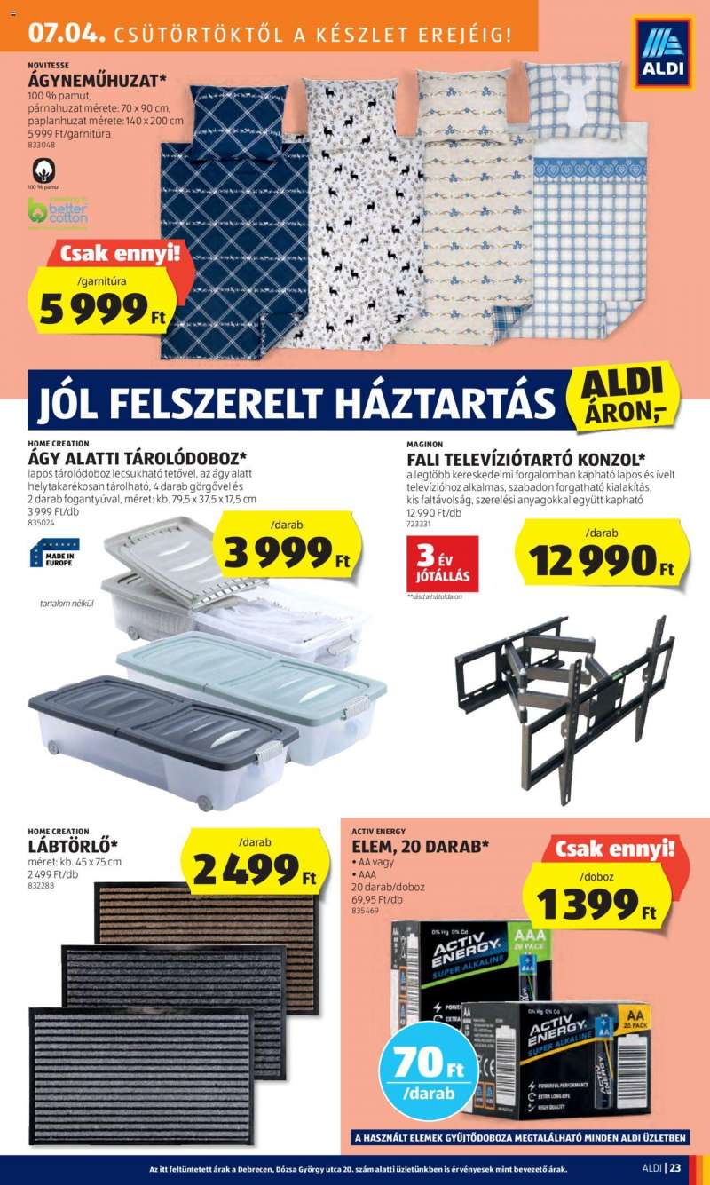 Aldi Akciós újság Aldi 25 oldal