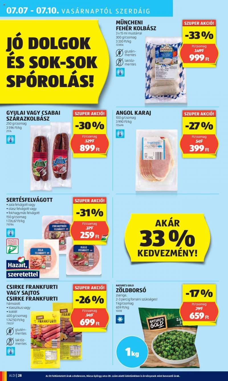 Aldi Akciós újság Aldi 32 oldal