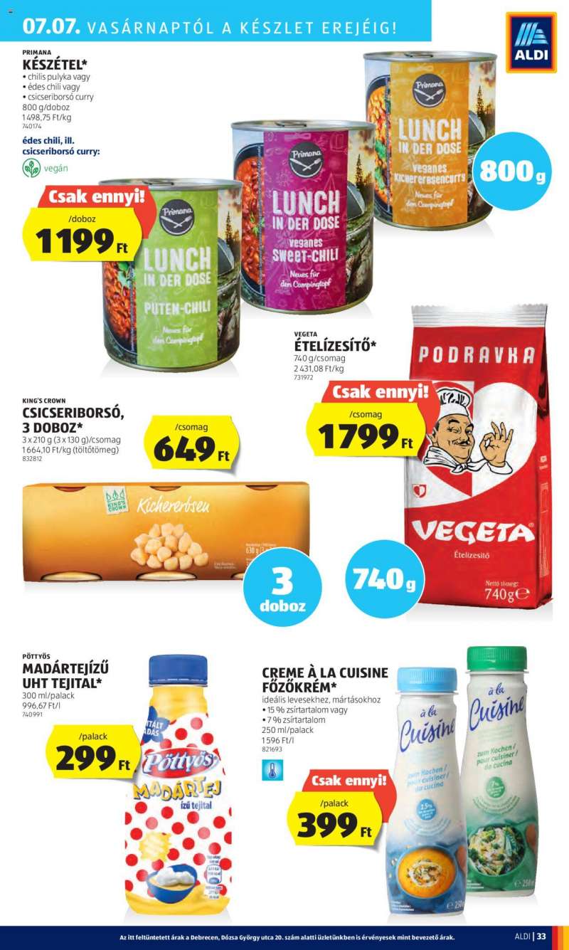 Aldi Akciós újság Aldi 37 oldal