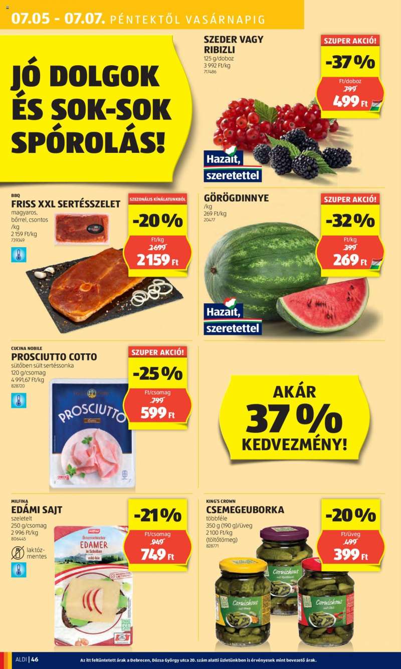 Aldi Akciós újság Aldi 54 oldal