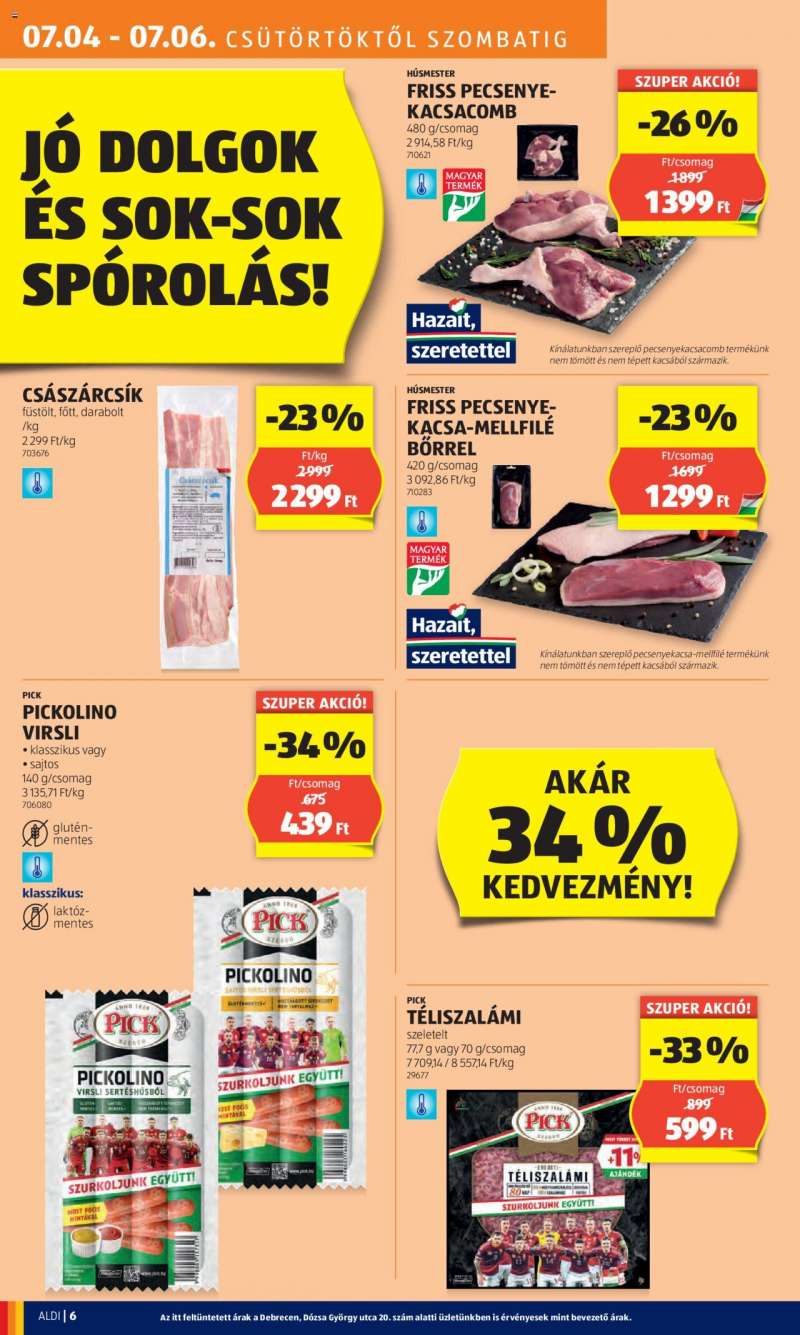 Aldi Akciós újság Aldi 8 oldal