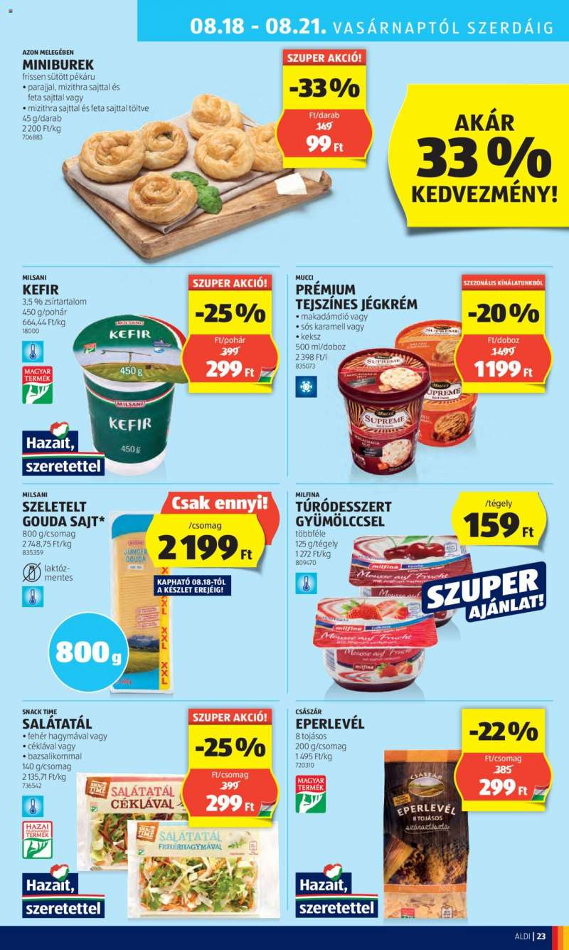 Aldi Akciós újság Aldi 29 oldal