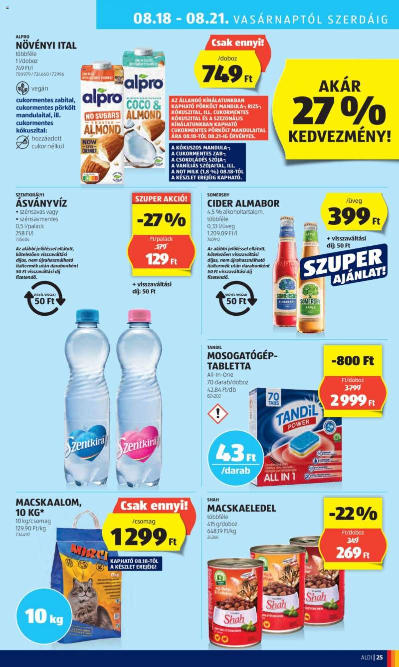 Aldi Akciós újság Aldi 31 oldal