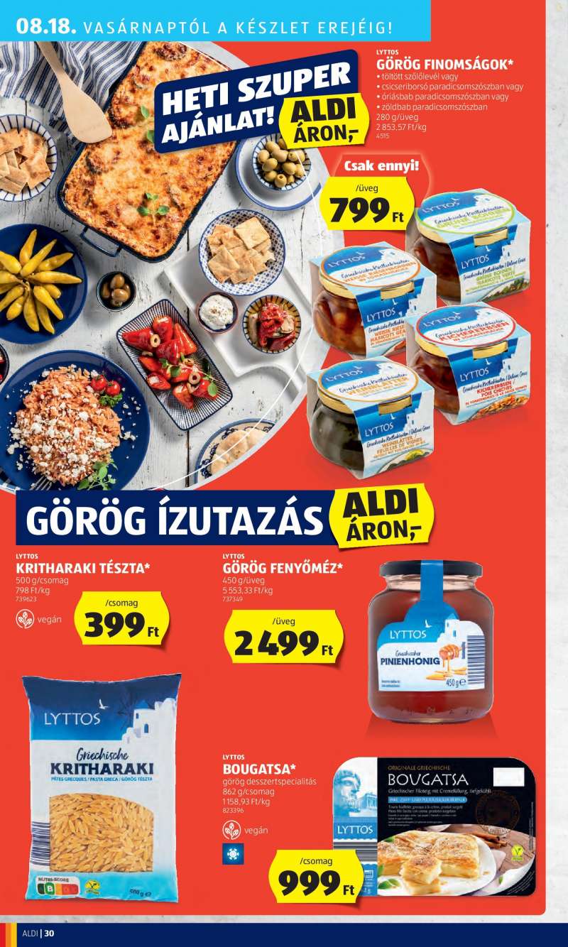 Aldi Akciós újság Aldi 36 oldal