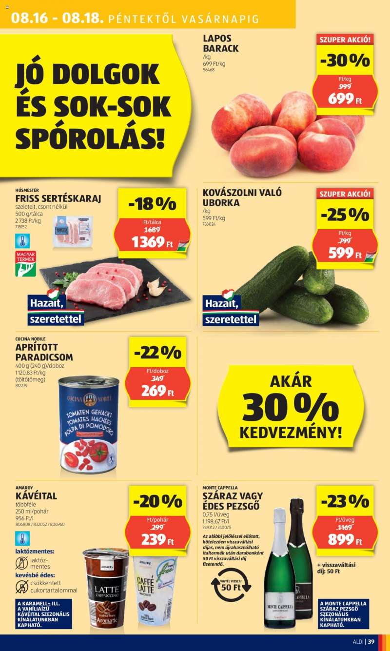 Aldi Akciós újság Aldi 45 oldal