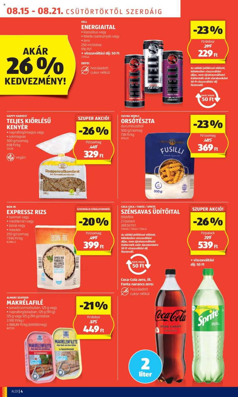 Aldi Akciós újság Aldi 8 oldal