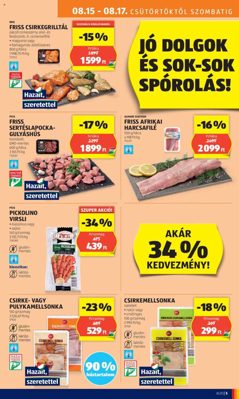 Aldi Akciós újság Aldi 9 oldal