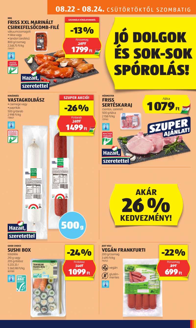 Aldi Akciós Újság 9 oldal