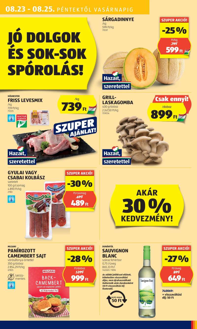 Aldi Akciós újság Aldi 45 oldal