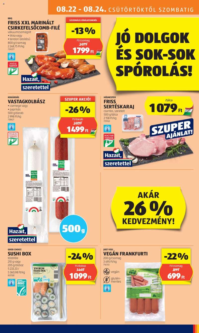 Aldi Akciós újság Aldi 9 oldal