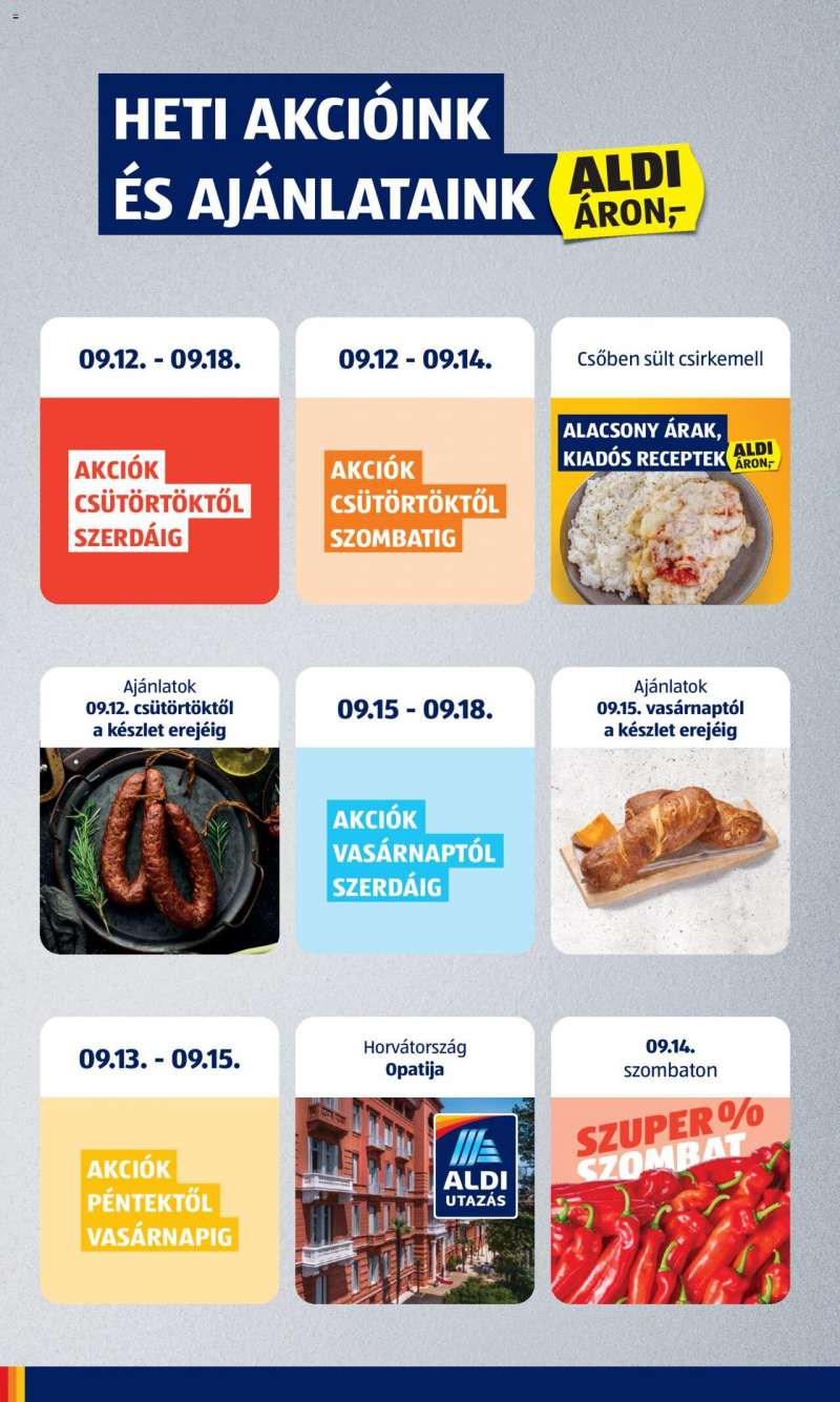 Aldi Akciós újság Aldi 2 oldal